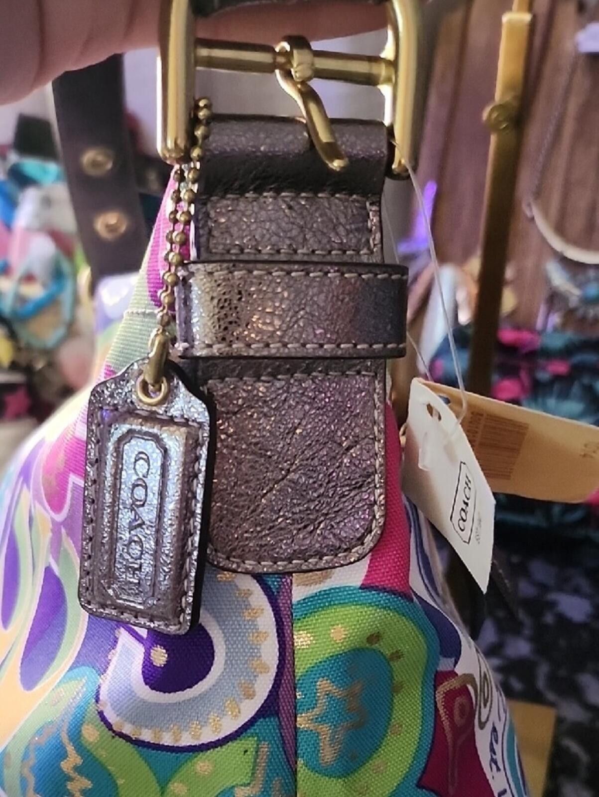 Coach Coach Multicolor Graphic Poppy Shoulder Bag Size ONE SIZE - 9 Thumbnail