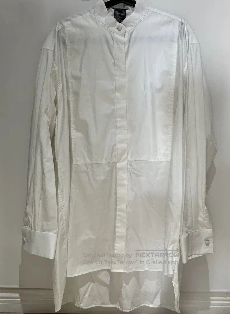 Ann Demeulemeester Ann Demeulemeester White Long Shirt. Size US XS / EU 42 / 0 - 3 Thumbnail