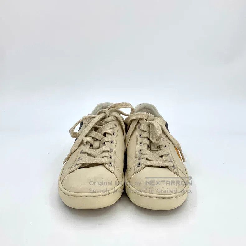 Gucci Gucci Beige Mickey Mouse printed lace-laced casual sneaker Size US 6 / IT 36 - 3 Thumbnail