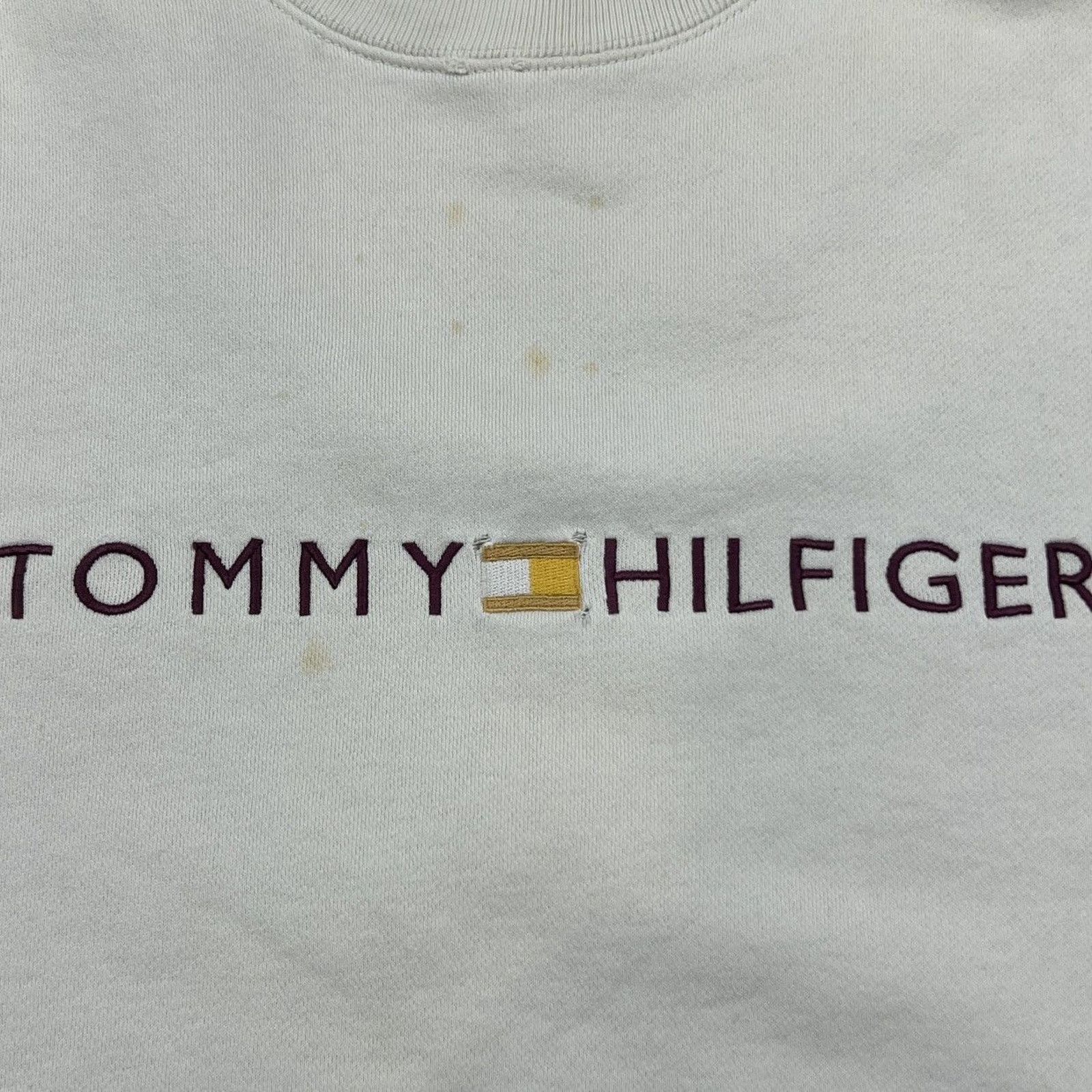 Tommy Hilfiger × Vintage Vintage 90s Tommy Hilfiger Sweatshirt XL Tommy Flag Pullover Size US XL / EU 56 / 4 - 2 Thumbnail