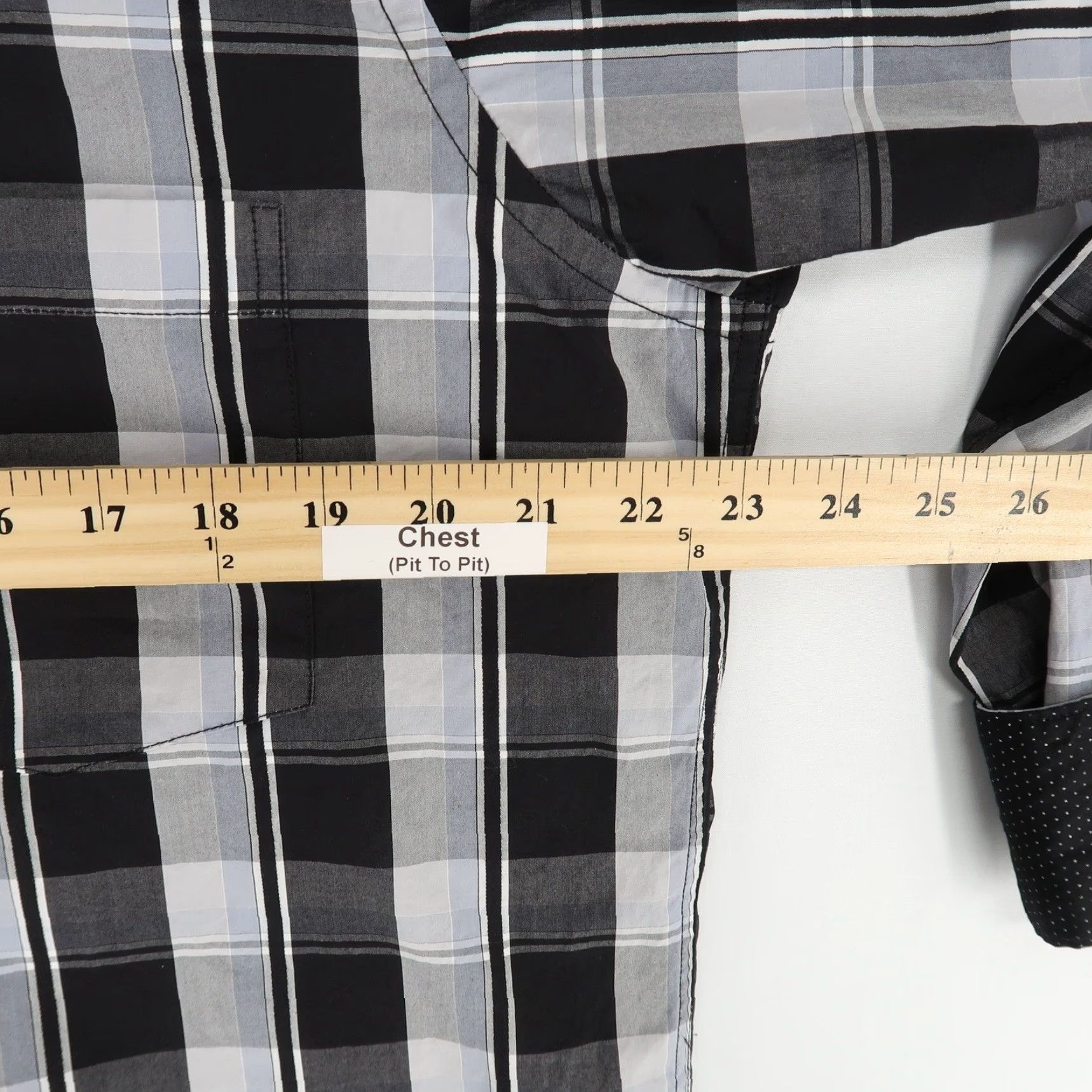 BUGATCHI Bugatchi Uomo Shirt Mens M Black Plaid Long Sleeve Button-Up Classic Fit Size US M / EU 48-50 / 2 - 5 Thumbnail