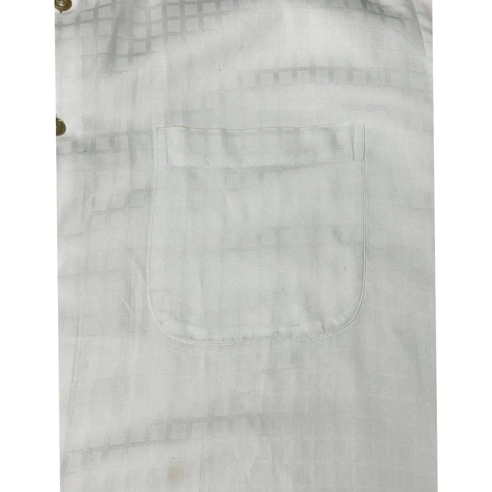 Vintage Paul Fredrick Dress Shirt Mens 17 1/2 33 White Fine Stripe Long Sleeve Blend Size 48R - 2 Thumbnail