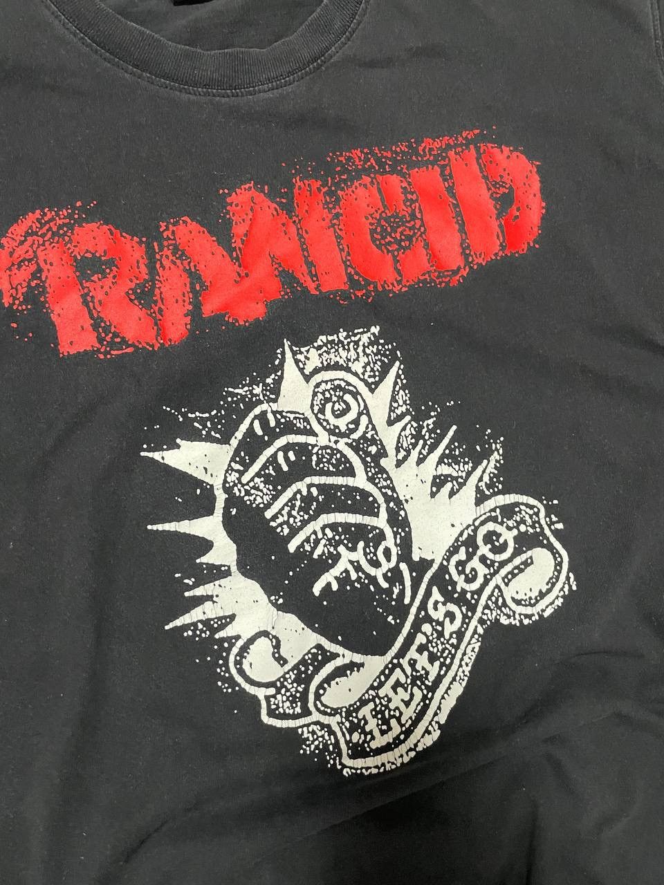 Vintage RANCID LETS GO friend big logo vintage black t-shirt Xl Size US XL / EU 56 / 4 - 2 Thumbnail