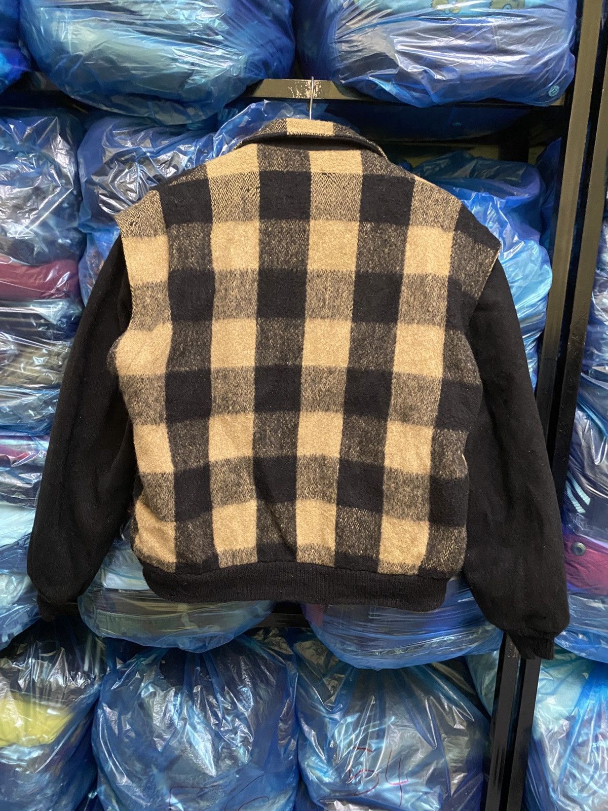 John Weitz Vintage 80s John Weitz Buffalo Plaid Wool Jacket Men’s Black Size US M / EU 48-50 / 2 - 13 Thumbnail