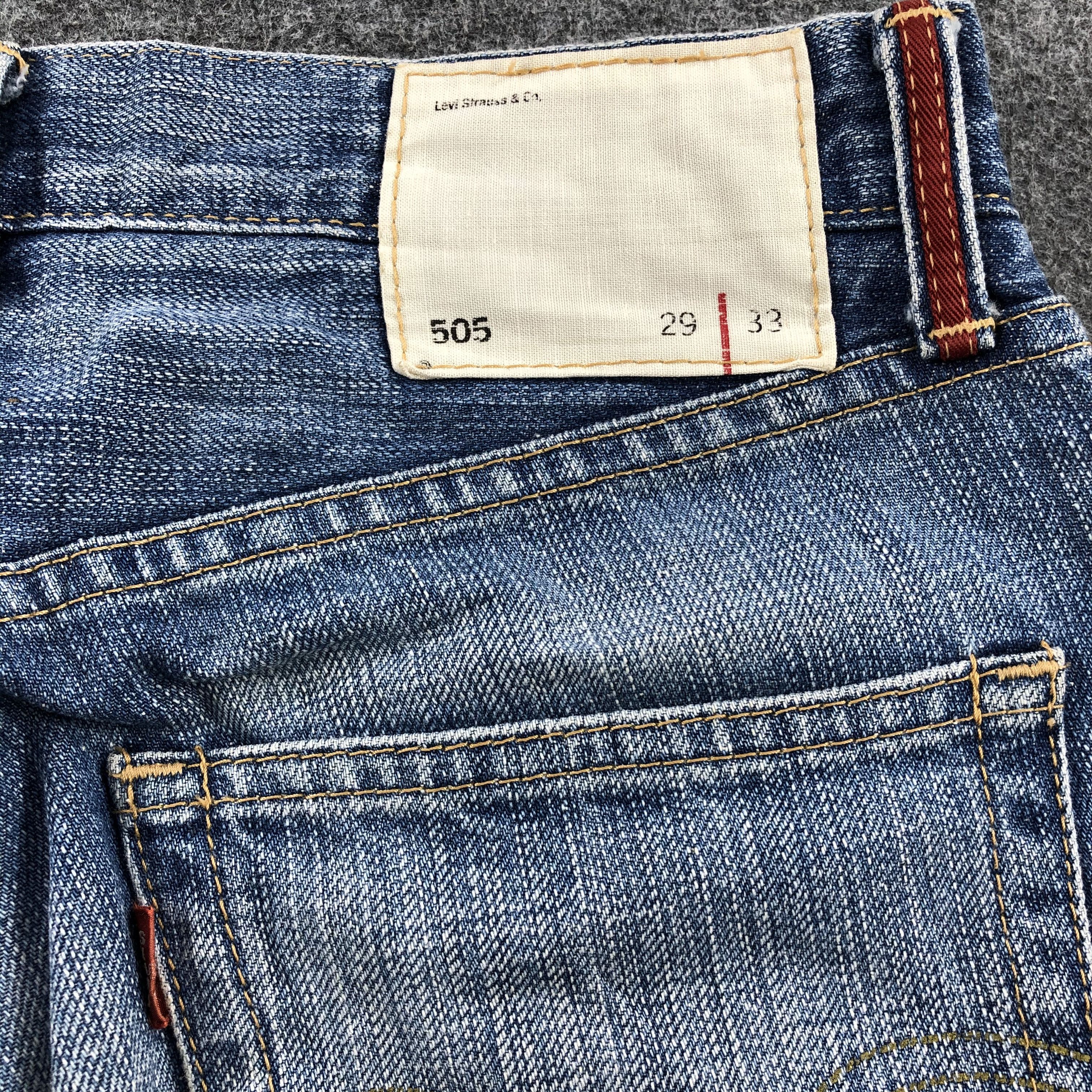 Levi's × Vintage Vintage Distress Levis 505 Red Loop Jeans-JM1432 Size US 30 / EU 46 - 6 Thumbnail