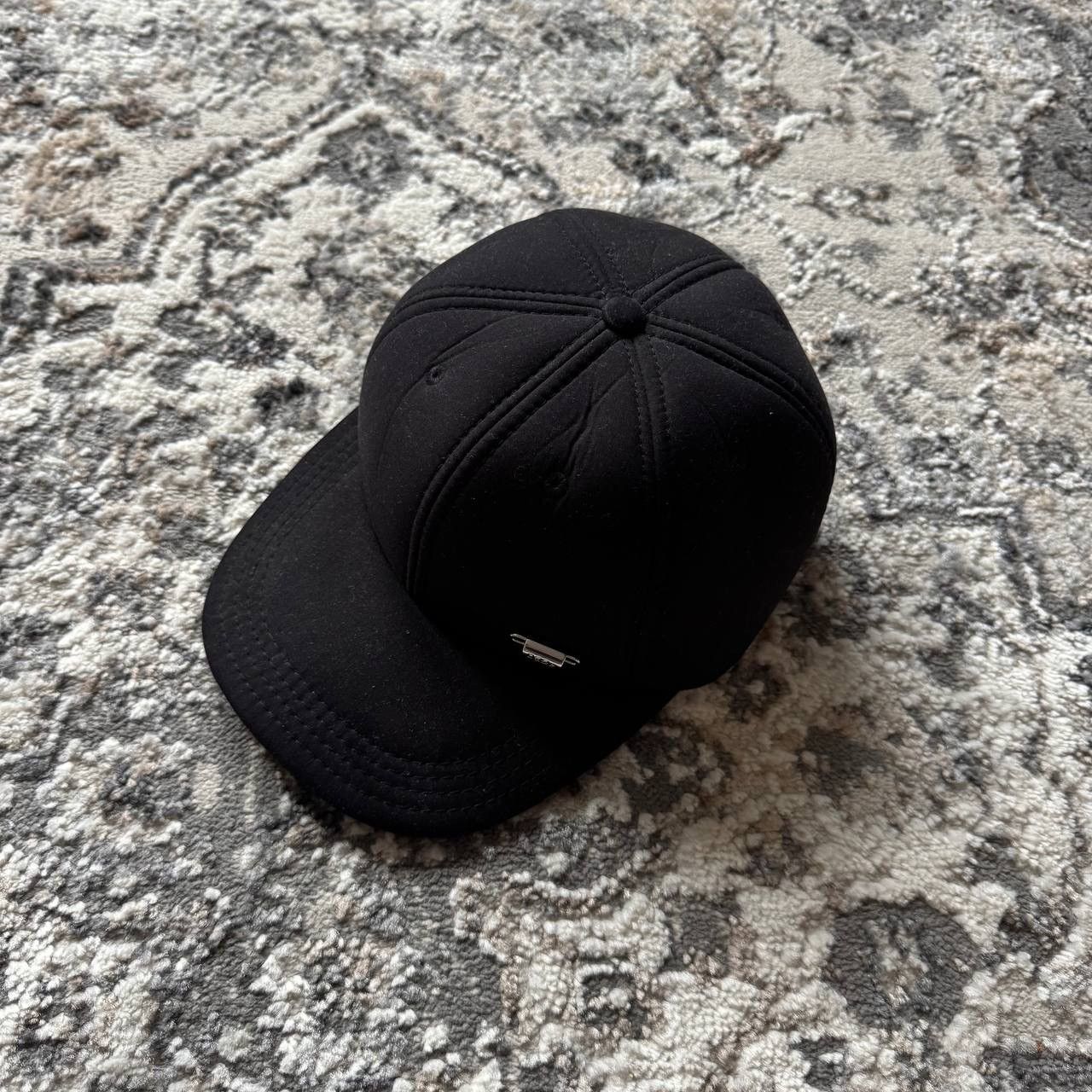 032c 032c Workshop Padded Black Metallic 6 Panel Logo Cap Hat Size ONE SIZE - 1 Thumbnail