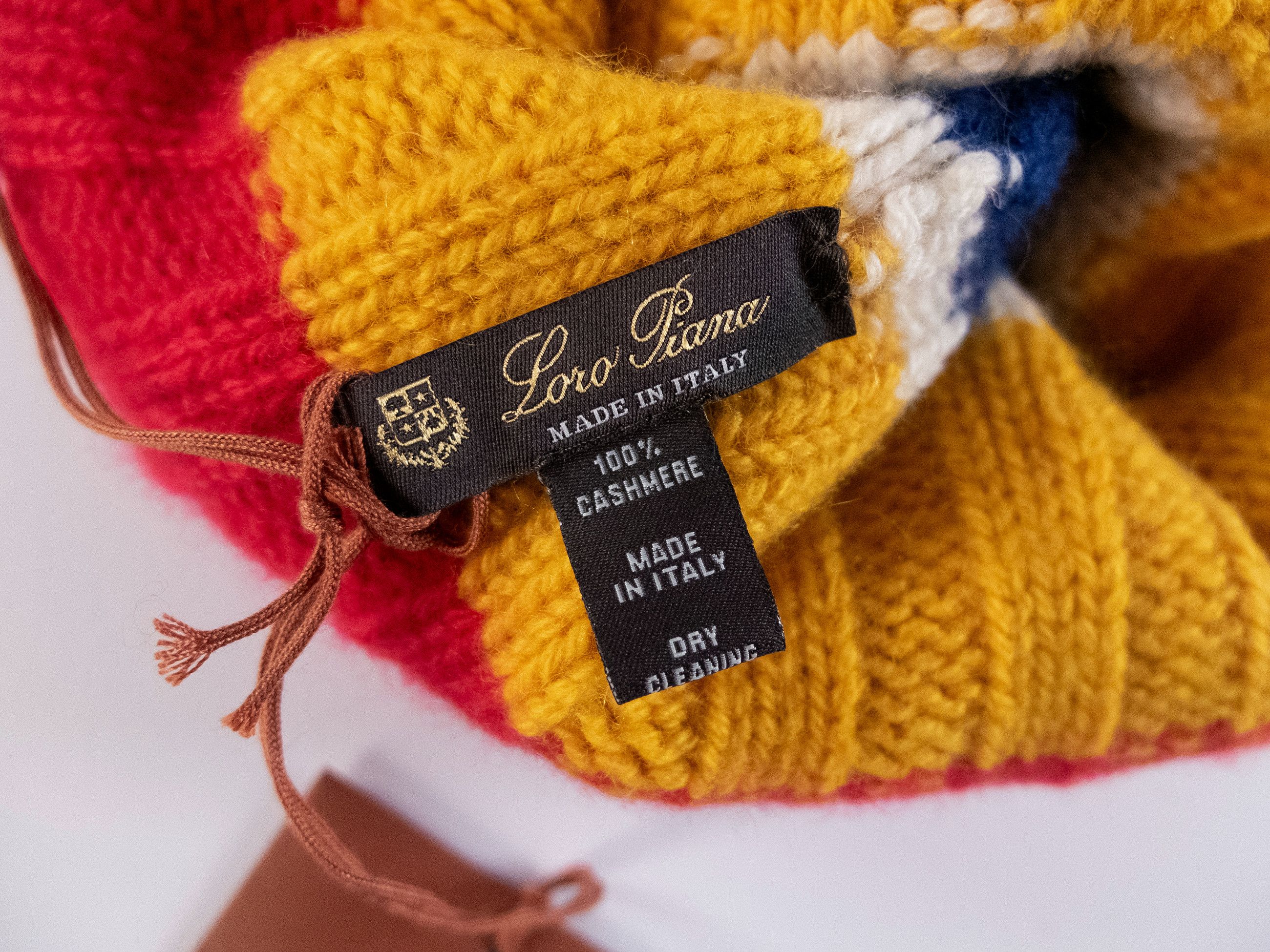 Loro Piana LORO PIANA Deer Valley striped cashmere beanie hat Size ONE SIZE - 5 Thumbnail