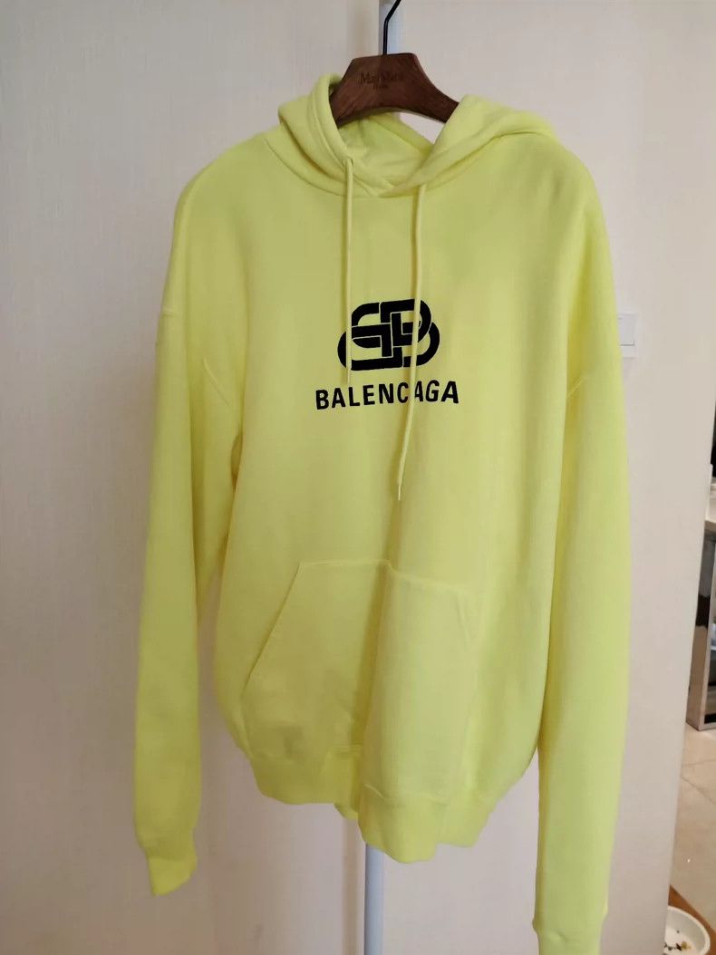 Balenciaga Balenciaga Fluorescent yellow lock hoodie Size US M / EU 48-50 / 2 - 2 Thumbnail