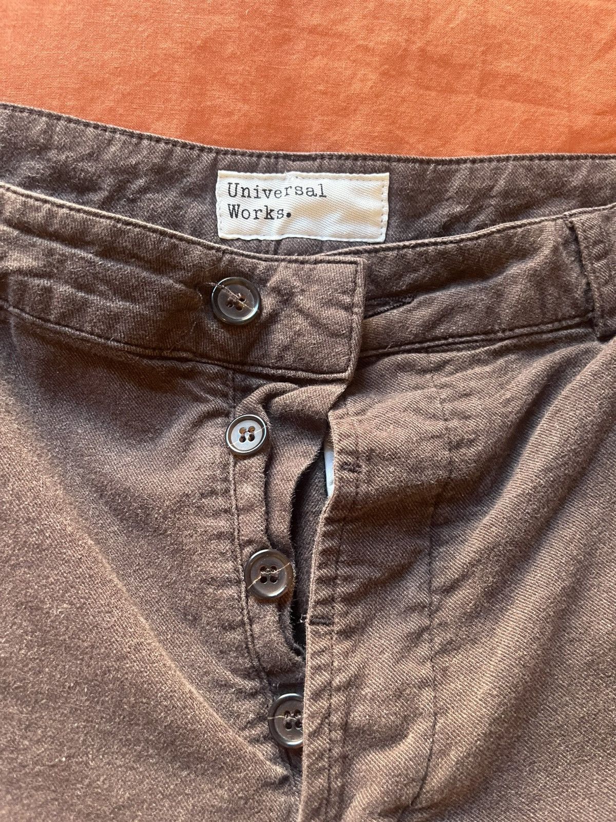 Universal Works Universal Works Military Chino Chocolate W30 Size US 31 - 2 Thumbnail