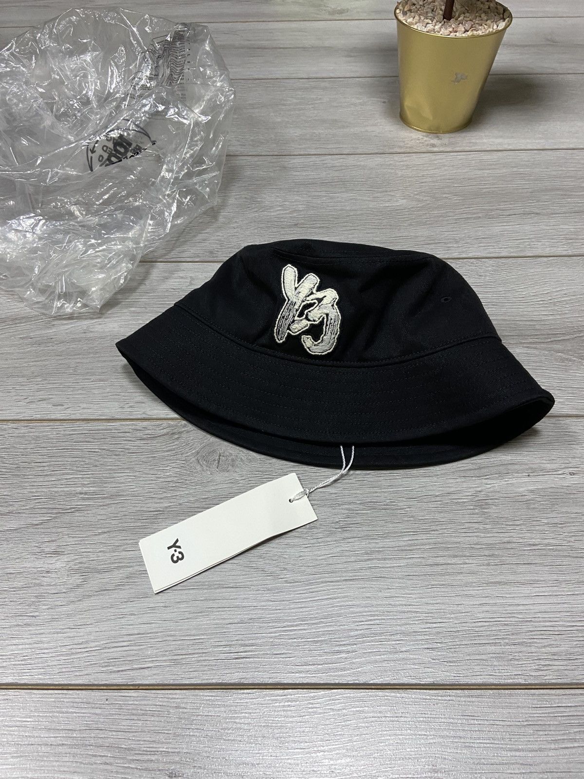 Y-3 big logo adidas Yohji bucket hat cap