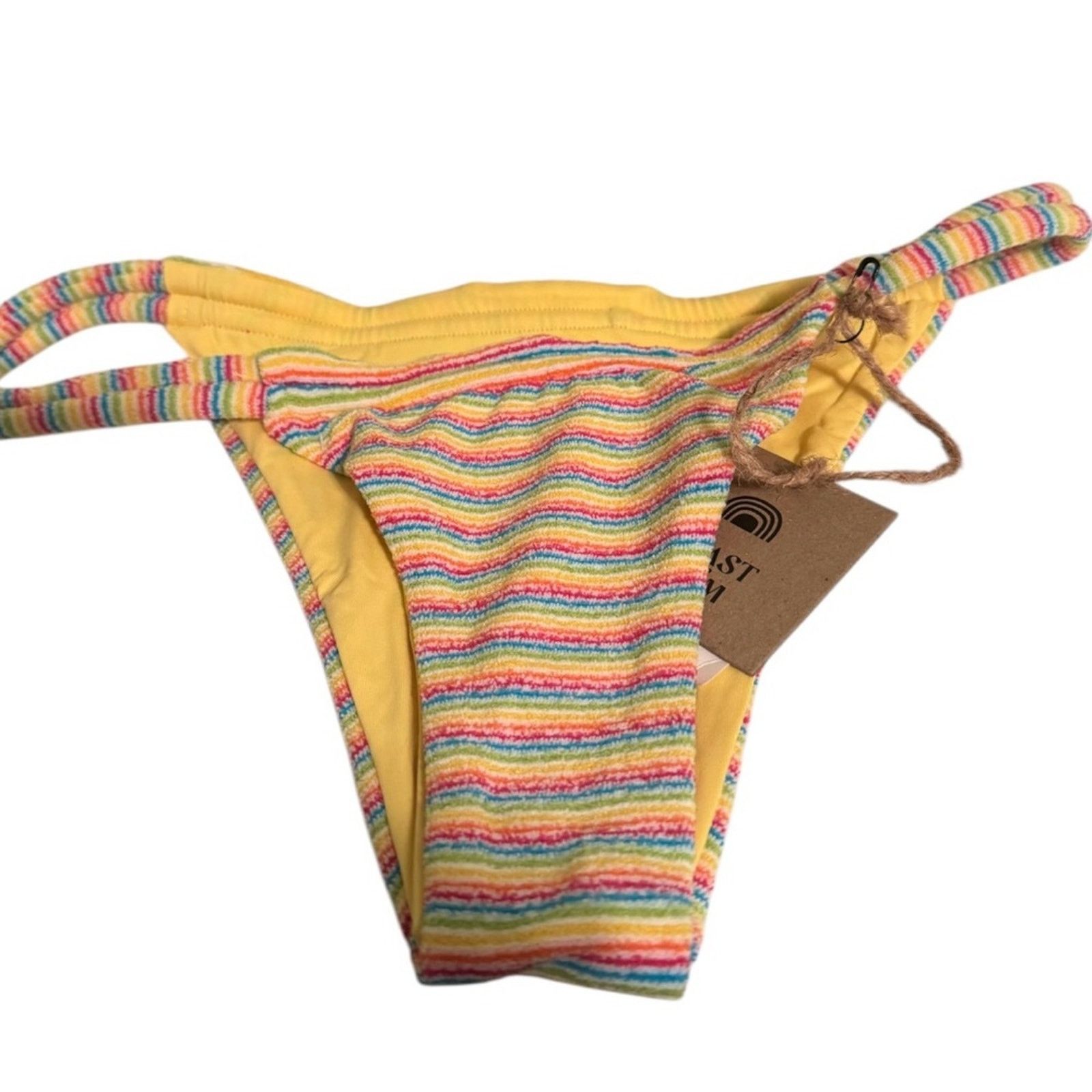 Free People Free People X Toast Swim Bikini Bottom, Rainbow Rib Size XS Size ONE SIZE - 8 Thumbnail