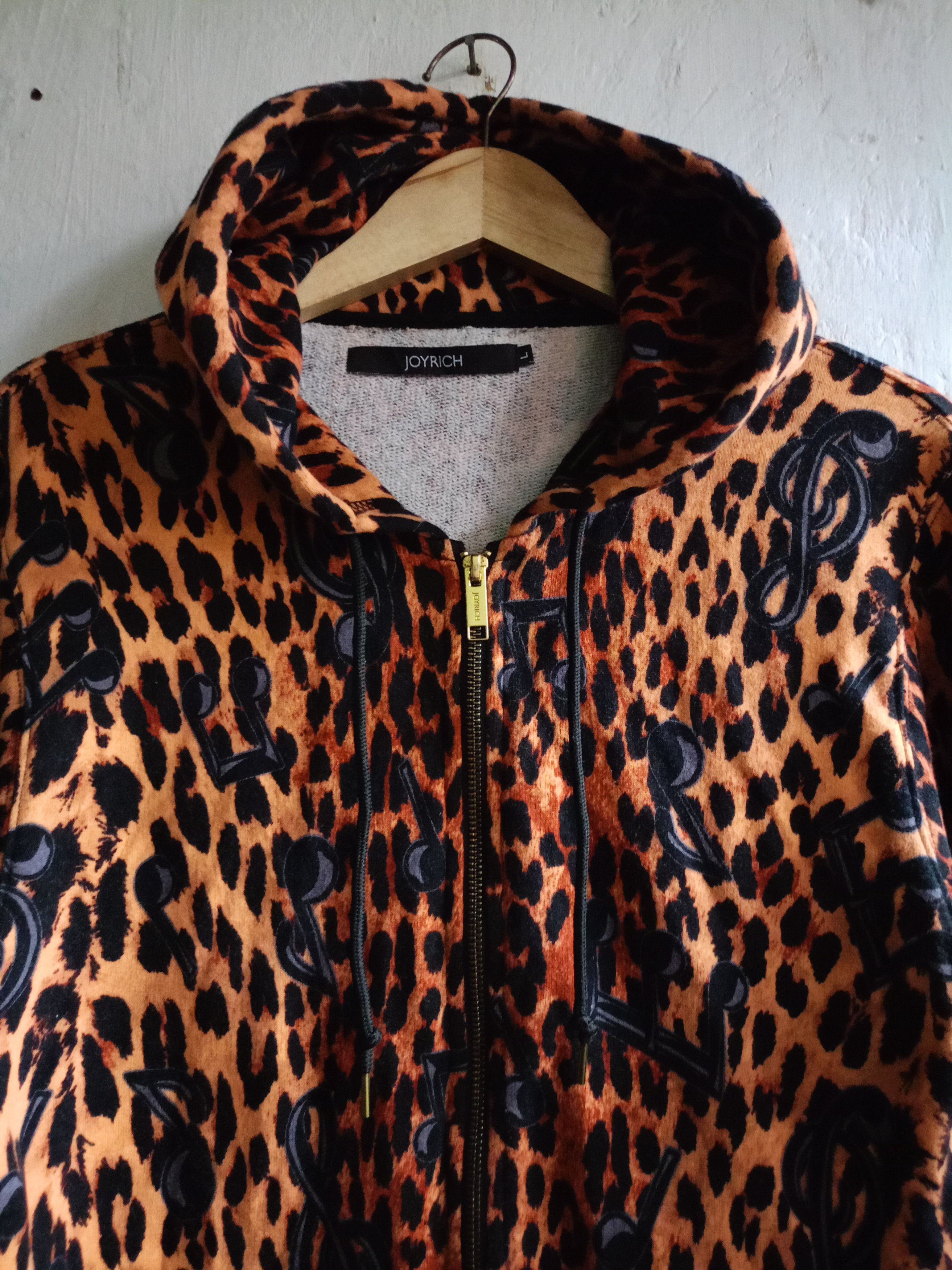 Joyrich Joyrich Leopard Zip Hoodie Size L / US 10 / IT 46 - 3 Thumbnail