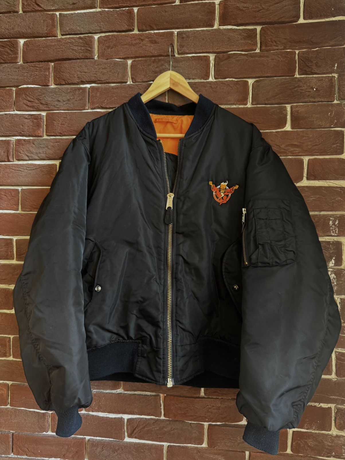 Thunderdome Rare 90s 1994 Thunderdome Bomber Jacket Gabber Hardcore Band Size US XL / EU 56 / 4 - 1 Thumbnail