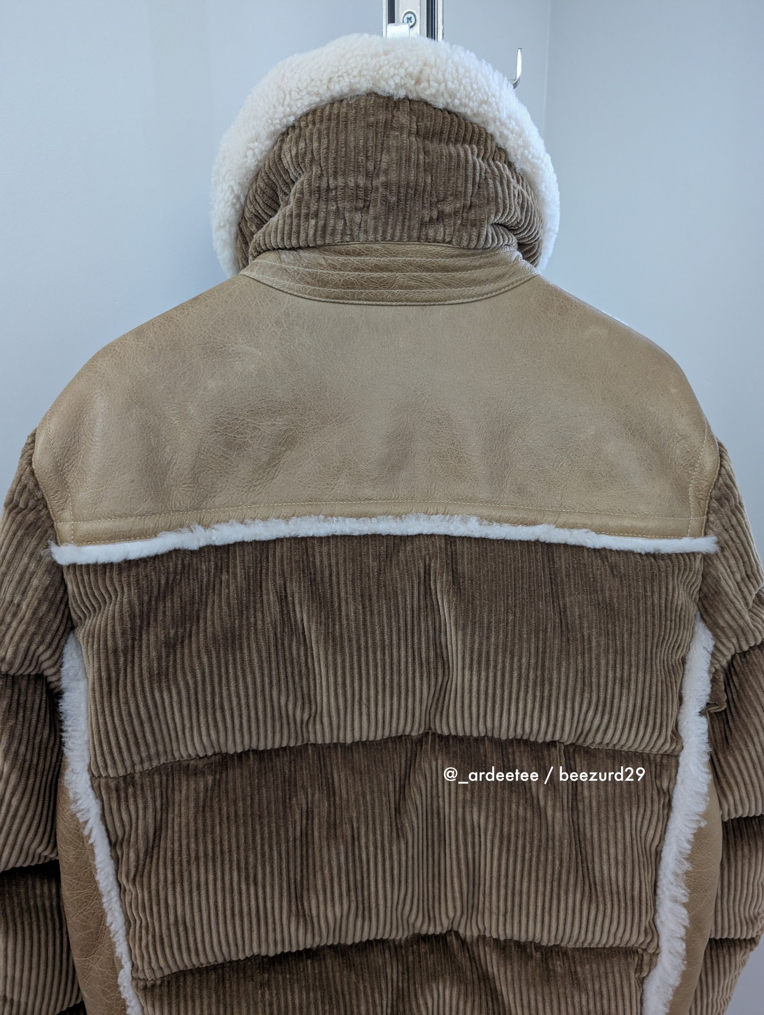Moncler Grenoble *NEW* $8K SHEARLING LEATHER/DOWN ARGENS PUFFER JACKET Size US M / EU 48-50 / 2 - 9 Thumbnail