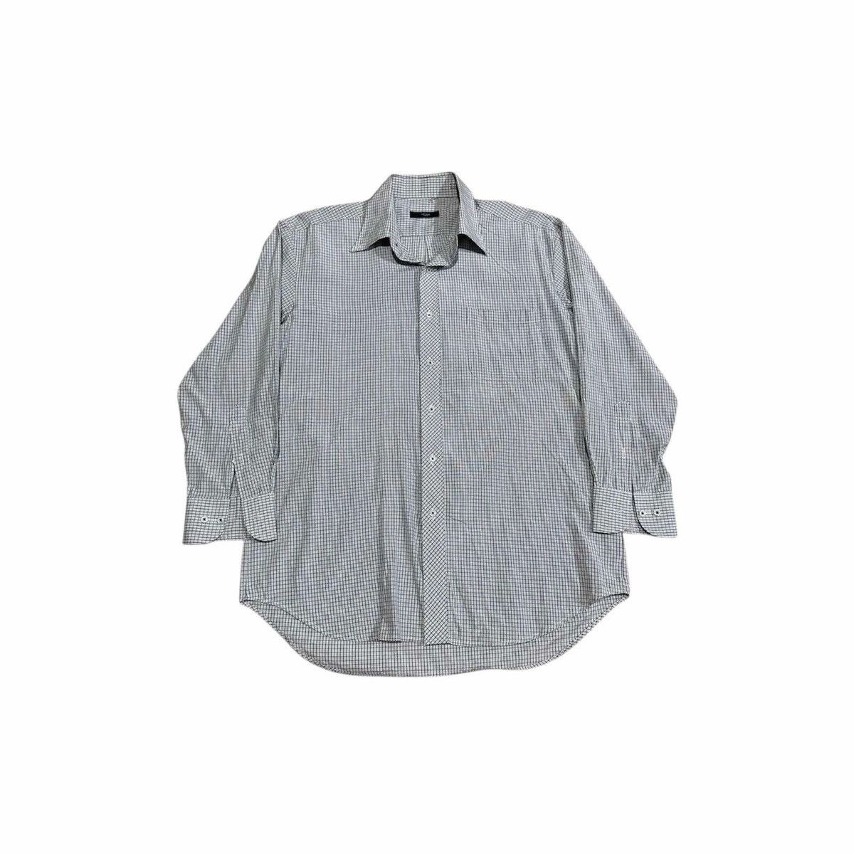 Yohji Yamamoto 🔥Vintage Sacsny Y’Saccs Yohji Yamamoto Shirt Ls Grid Size US L / EU 52-54 / 3 - 2 Thumbnail