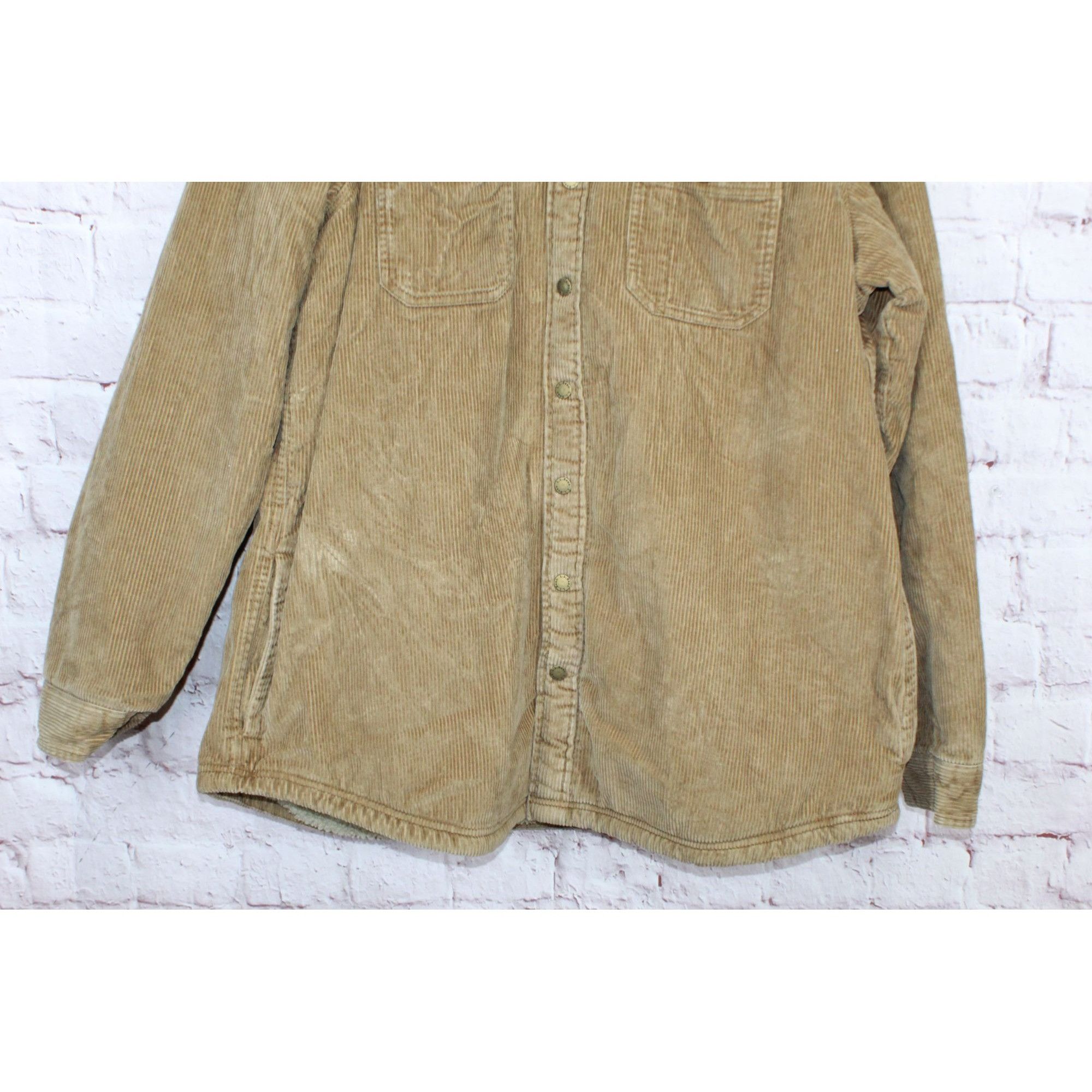 L.L. Bean LL Bean Mens Heritage Fleece Lined Shirt Jac Corduroy Size US XL / EU 56 / 4 - 8 Thumbnail