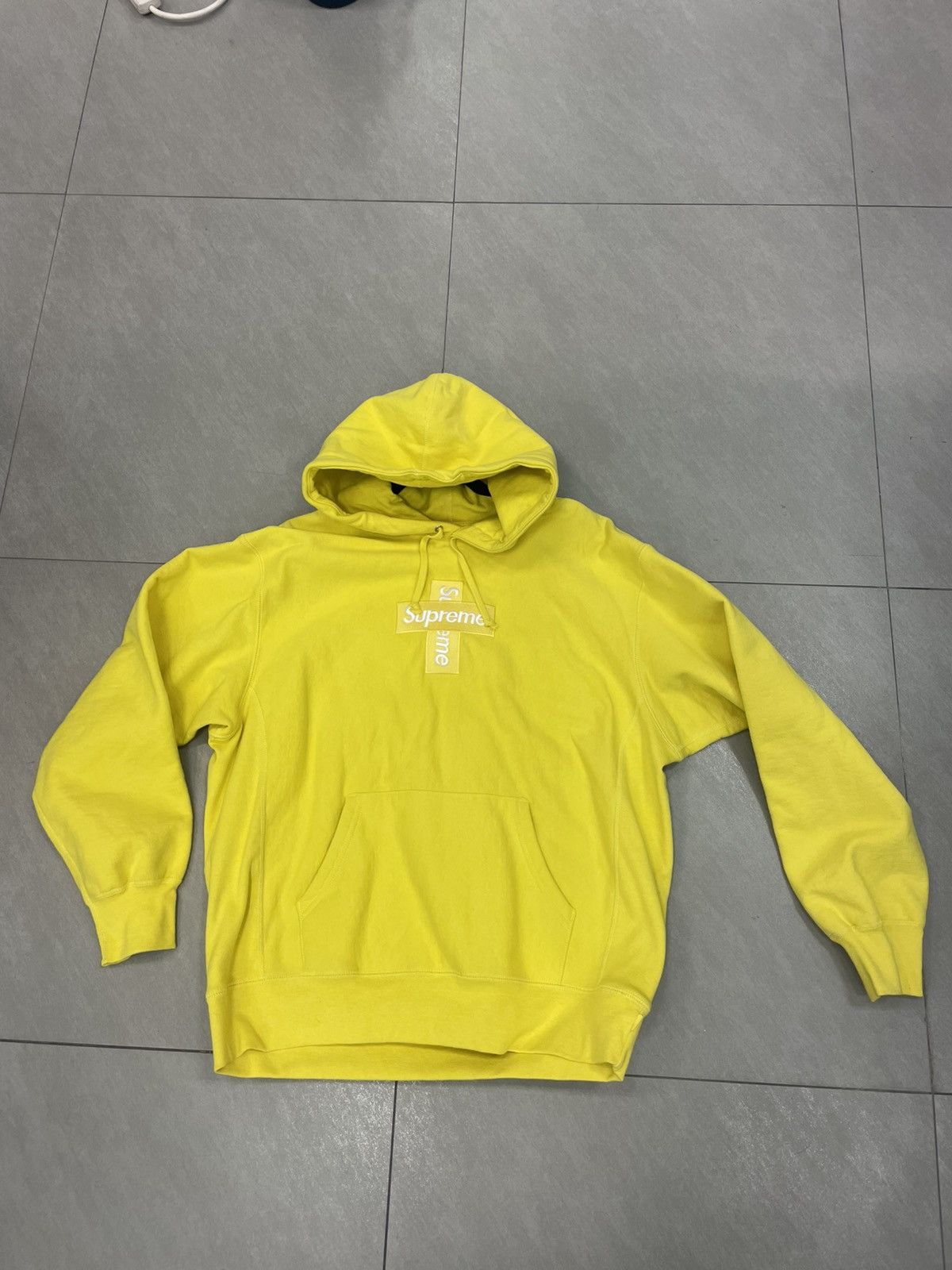 Supreme Supreme Cross Box Logo Hoodie Large | Grailed