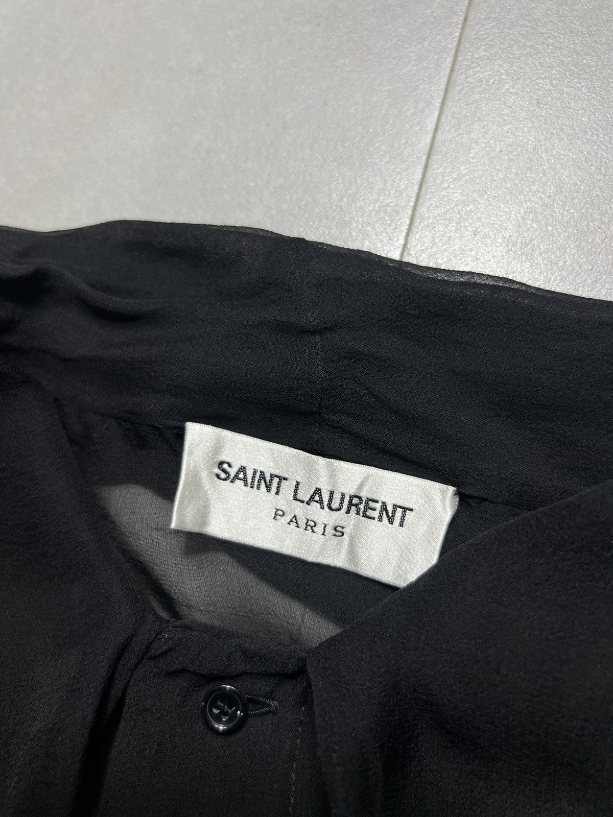 Saint Laurent Paris Saint Laurent Paris - S/S '22 Mesh Buttondown Longsleeves Size M / US 6-8 / IT 42-44 - 6 Thumbnail