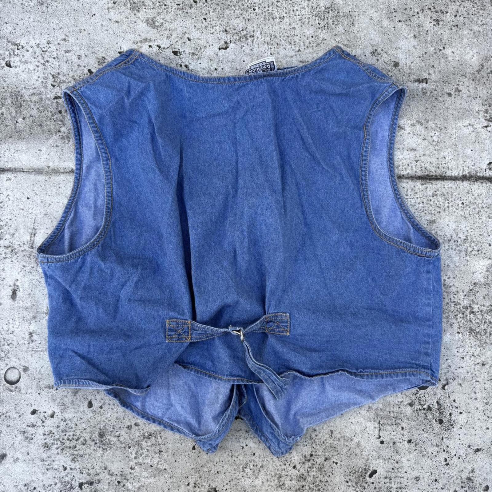 Other Vintage jean vest. Cute embroidered teddy bears Size XL / US 12-14 / IT 48-50 - 4 Thumbnail