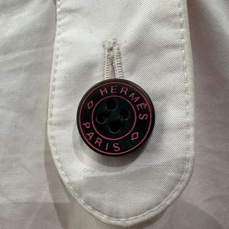 Hermes Hermes Slogan Button V-Neck Top Size XS / US 0-2 / IT 36-38 - 6 Thumbnail