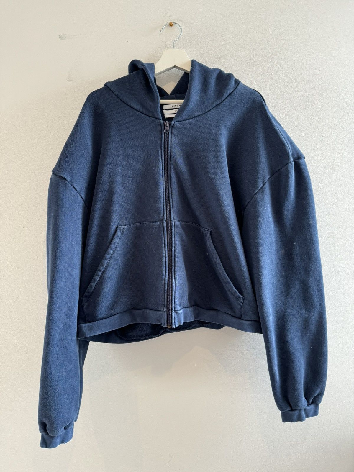 Greg Ross Greg Ross Shoulder Pad Hoodie Navy | Grailed