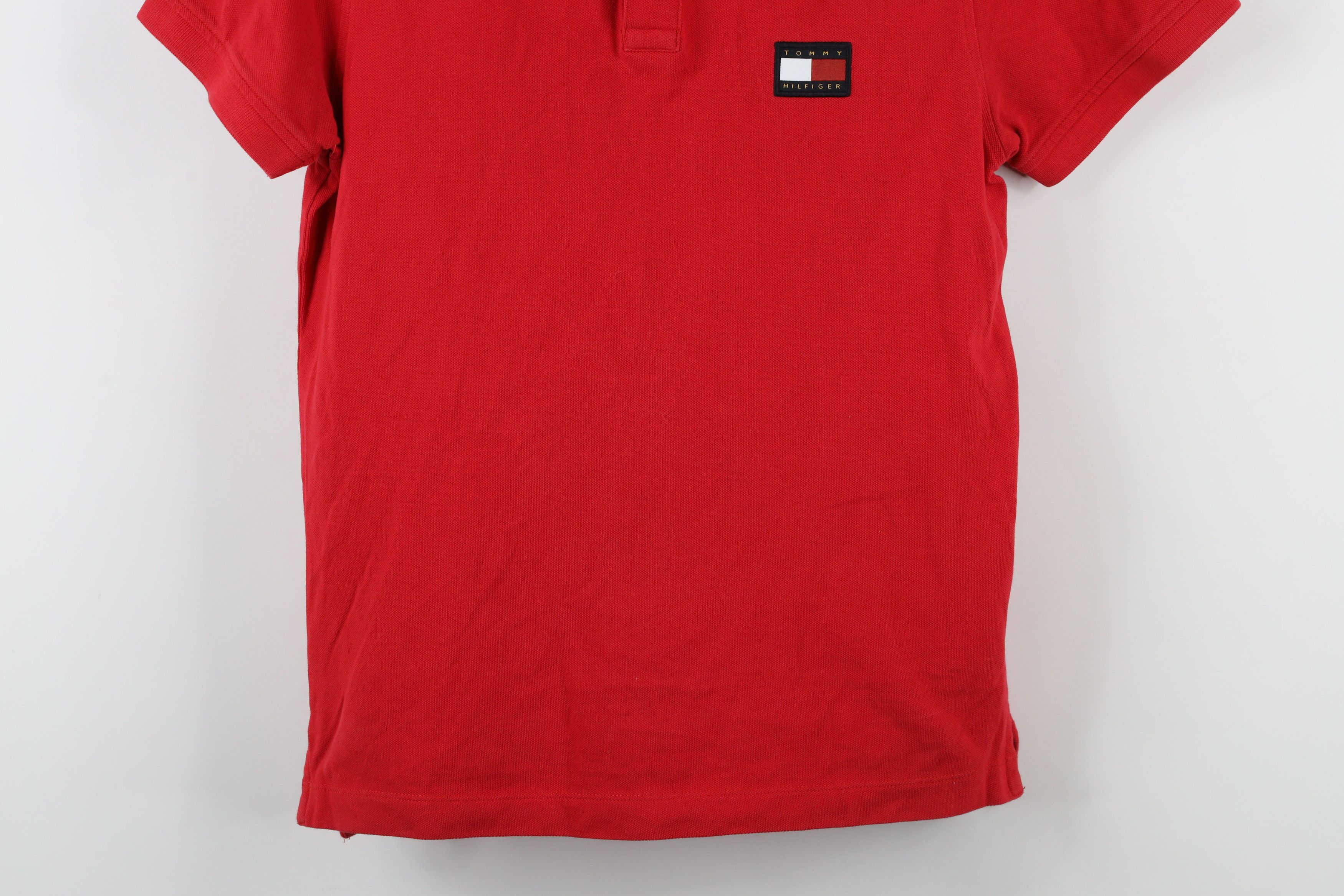 Tommy Hilfiger × Vintage Vintage Tommy Hilfiger Spell Out Patch Logo Collared Polo Size US S / EU 44-46 / 1 - 3 Thumbnail
