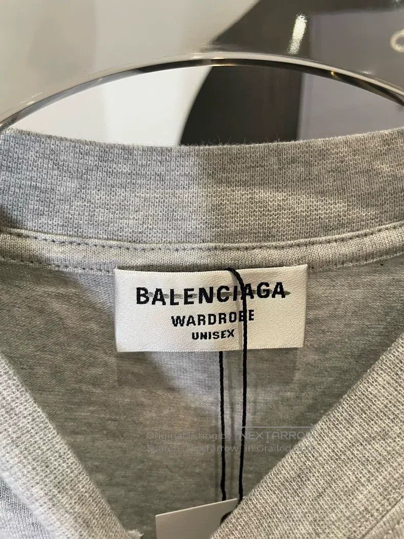 Balenciaga Balenciaga Coke Embroidered Gray T-Shirt Size US XS / EU 42 / 0 - 4 Thumbnail