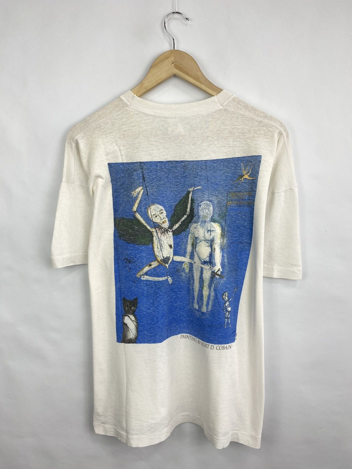 Nirvana Vintage 1994 Kurt Cobain Nirvana Memorial T-Shirt Rare Retro Size US XL / EU 56 / 4 - 9 Thumbnail