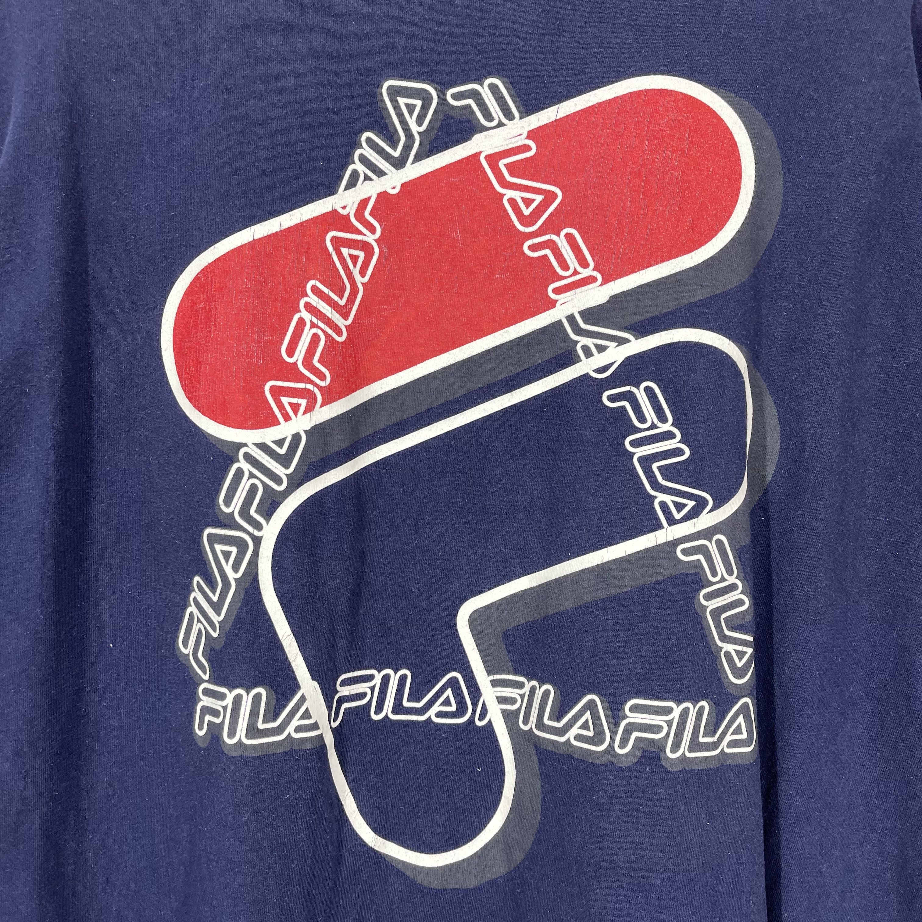 Fila 90s Vintage FILA Crew Neck T Shirt #2030/14 Size US XL / EU 56 / 4 - 2 Thumbnail