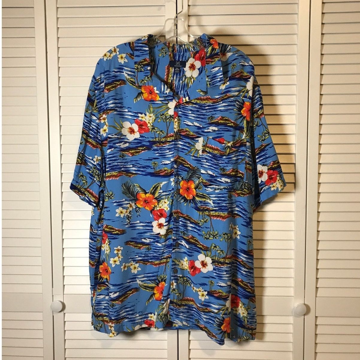 George George Hawaiian Collared Short-Sleeve Men Shirt 2XL Size US XXL / EU 58 / 5 - 1 Thumbnail