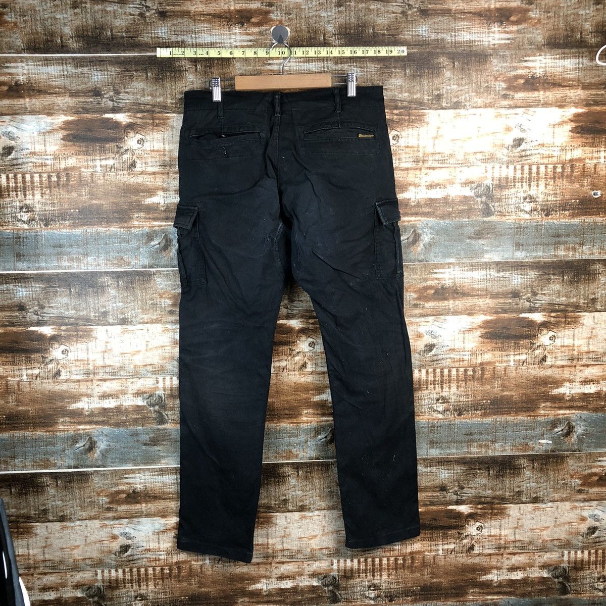Japanese Brand Gladiator Black utility Cargo Multipocket Pants #A2590 Size US 31 - 14 Thumbnail