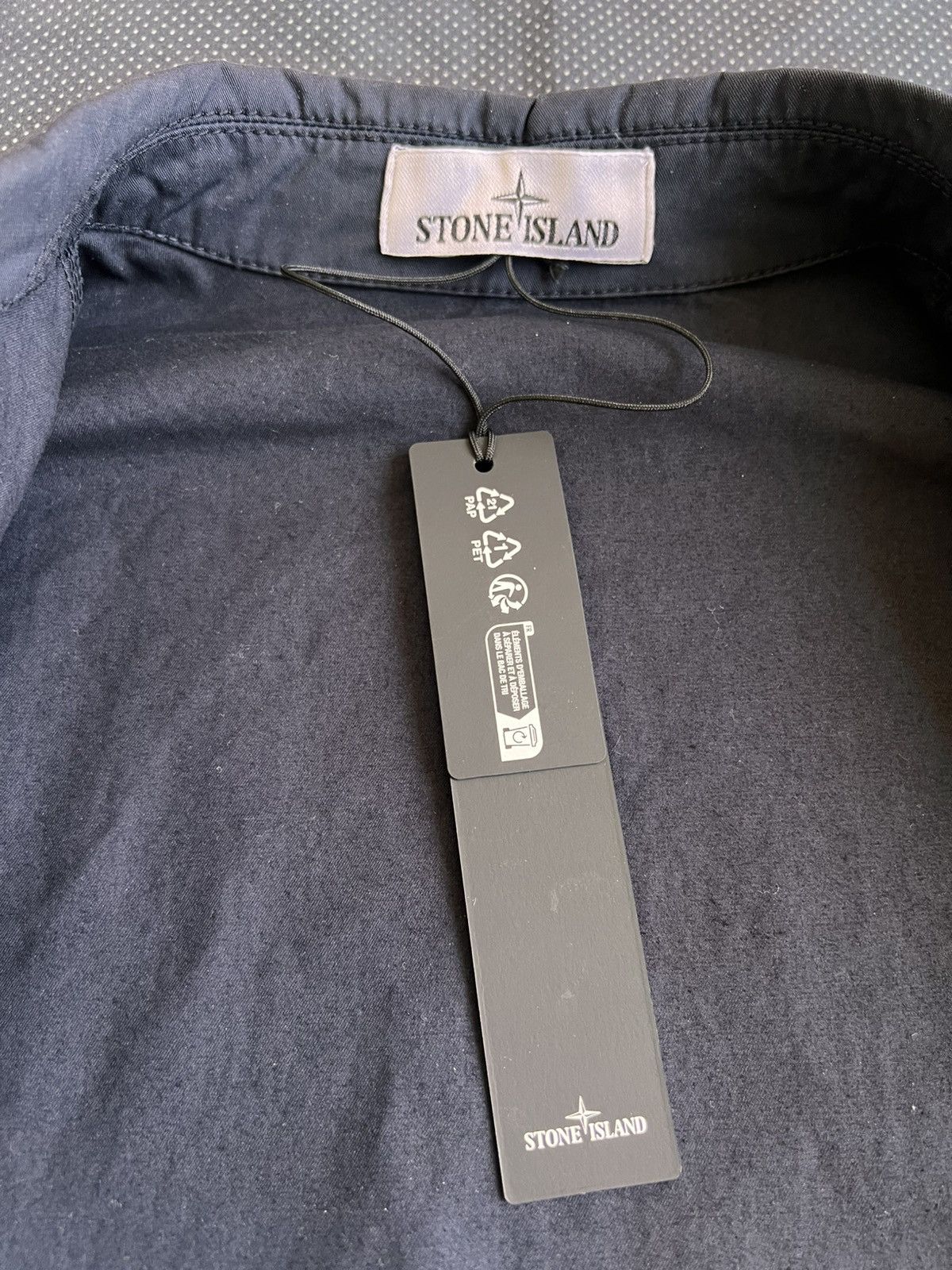 Stone Island XL Stone Island Overshirt Cotton Stretch Navy blu jacket zip Size US XL / EU 56 / 4 - 20 Thumbnail