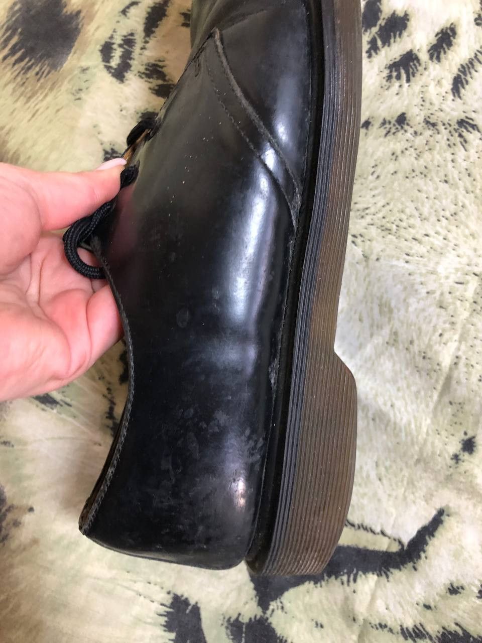 Dr. Martens Great Vintage 1970s 80s Dr Martens Black Leather Shoes Size US 11 / EU 44 - 16 Thumbnail