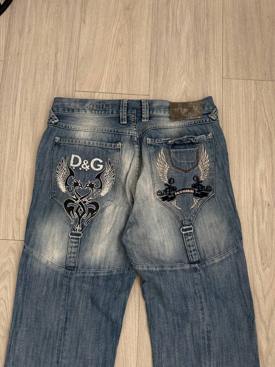 Dolce & Gabbana Dolce & Gabanna Jeans Big Logo Denim Jeans Size US 34 / EU 50 - 2 Thumbnail