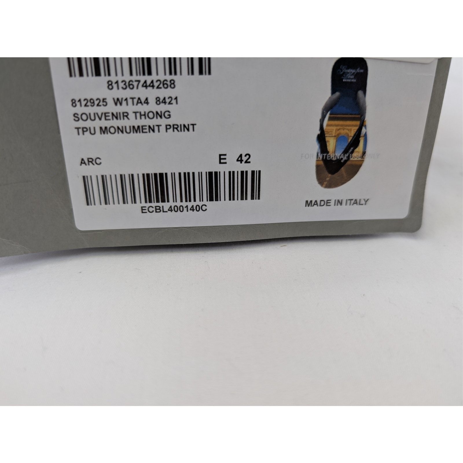 Balenciaga o1rshd1 Souvenir Thong TPU Monument Print Slipper in Arc Size US 9 / EU 42 - 19 Thumbnail