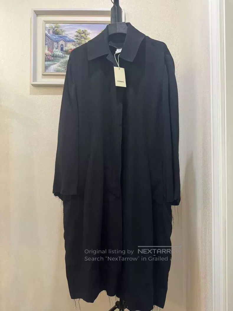 Vetements VETEMENTS Black Long Trench Coat Size US XS / EU 42 / 0 - 1 Thumbnail