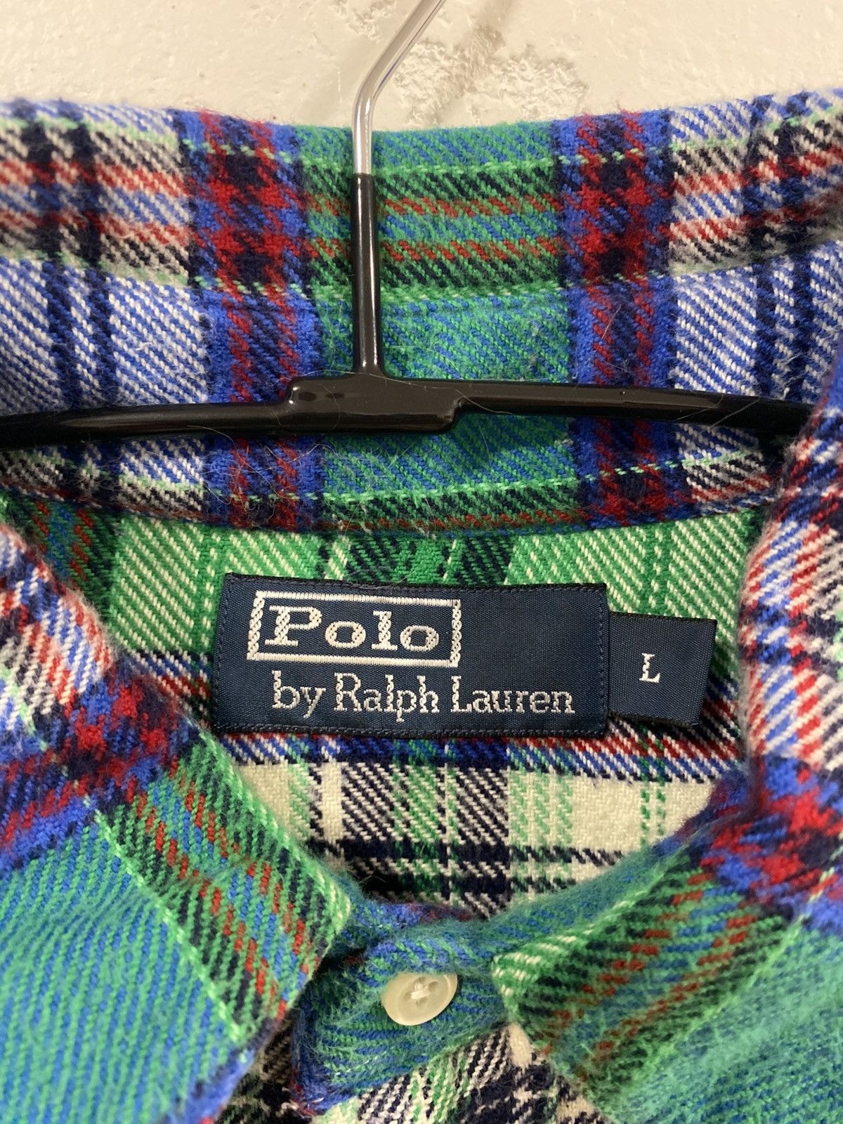 Polo Ralph Lauren Polo Ralph Lauren Western Checkered Pearl Snap Button Shirt Size US L / EU 52-54 / 3 - 3 Thumbnail