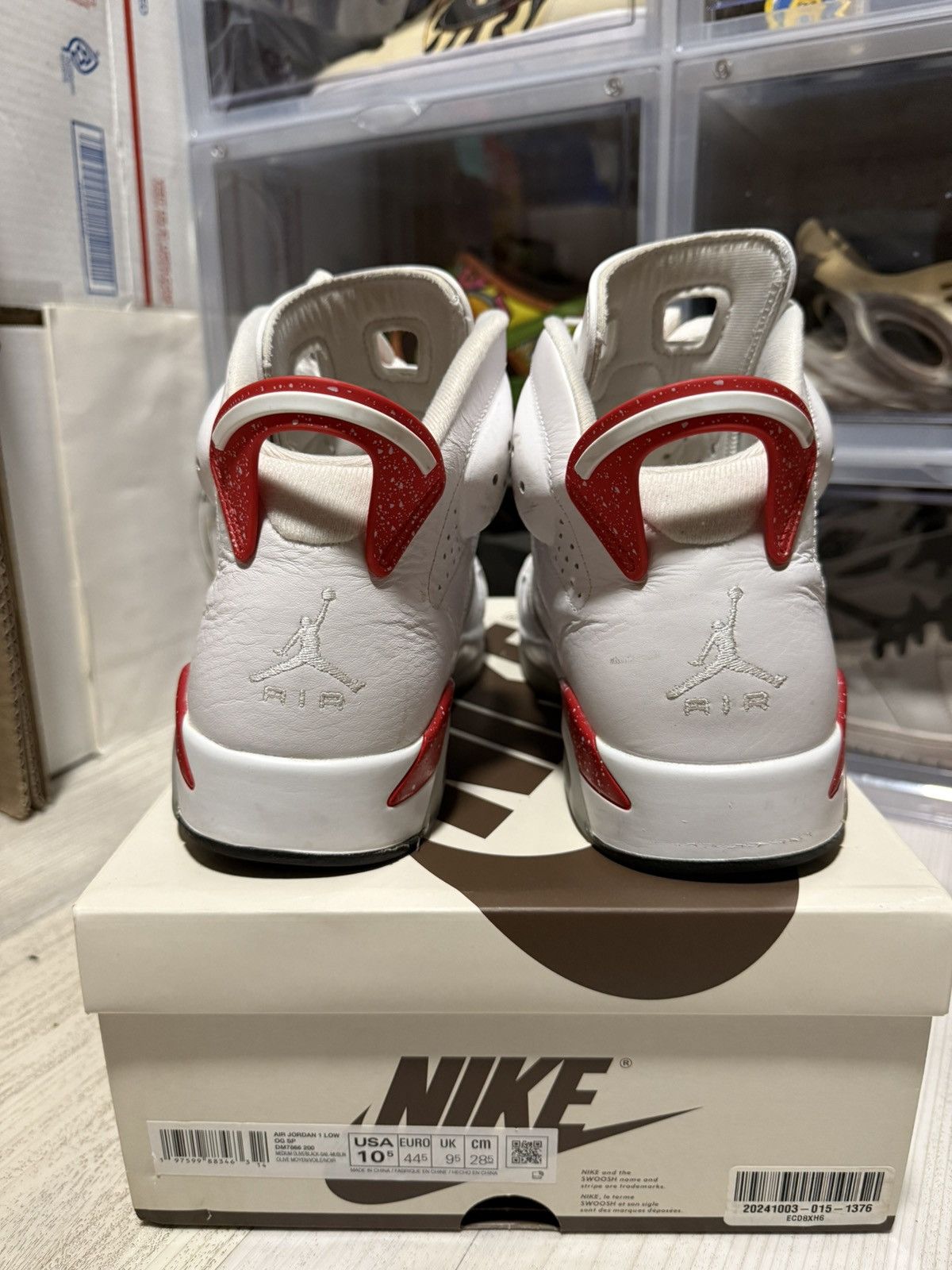 Jordan Brand Air Jordan 6 Retro Red Oreo Size US 10.5 / EU 43-44 - 5 Thumbnail