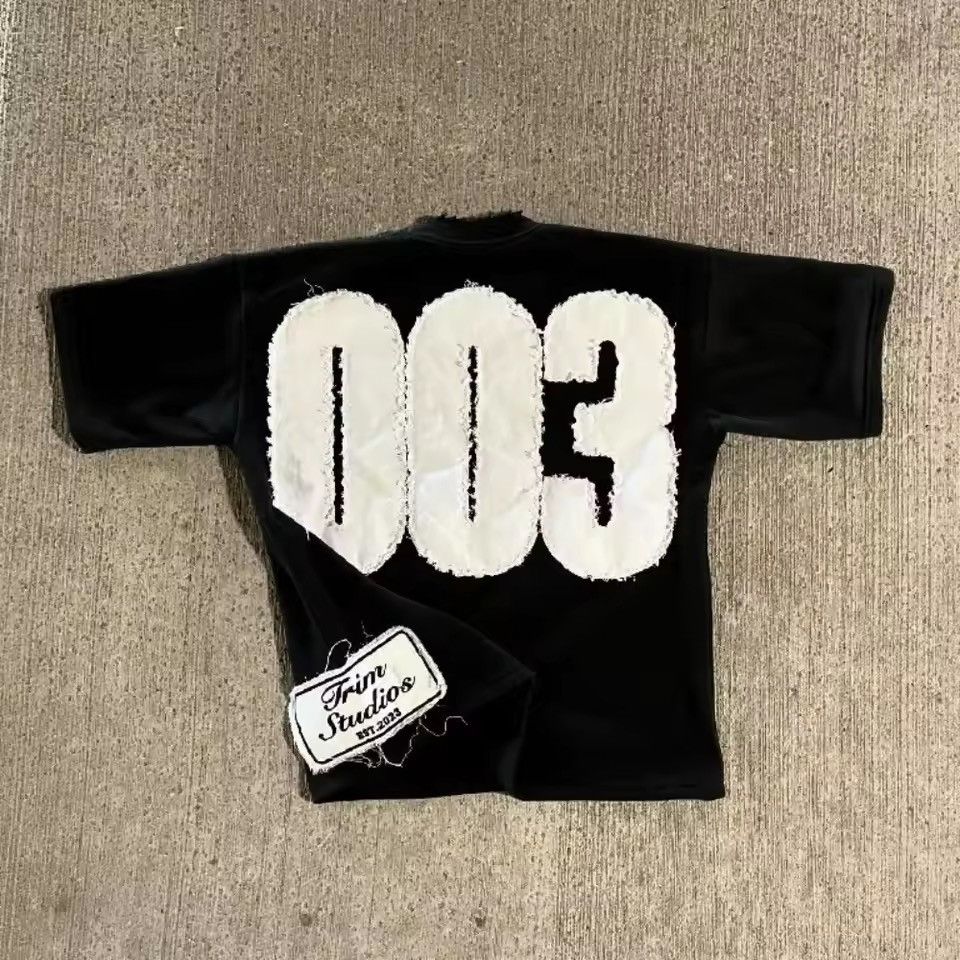 Vintage Harajuku Number 003 Graphic Patch Shirt Unisex Size US M / EU 48-50 / 2 - 2 Thumbnail