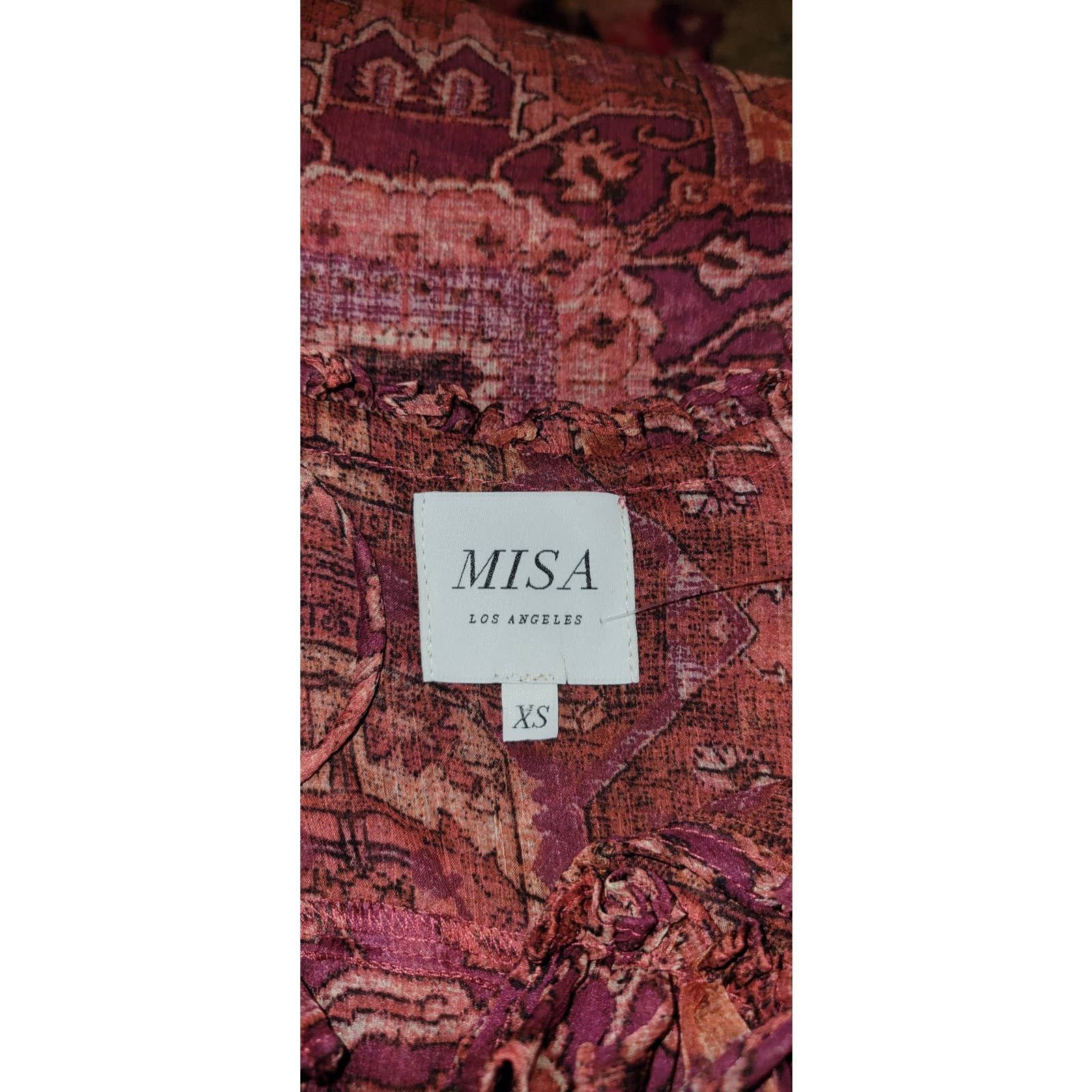 Anthropologie New Anthropologie MISA Raffi Top $295 XSMALL Tapestry Size XS / US 0-2 / IT 36-38 - 6 Thumbnail