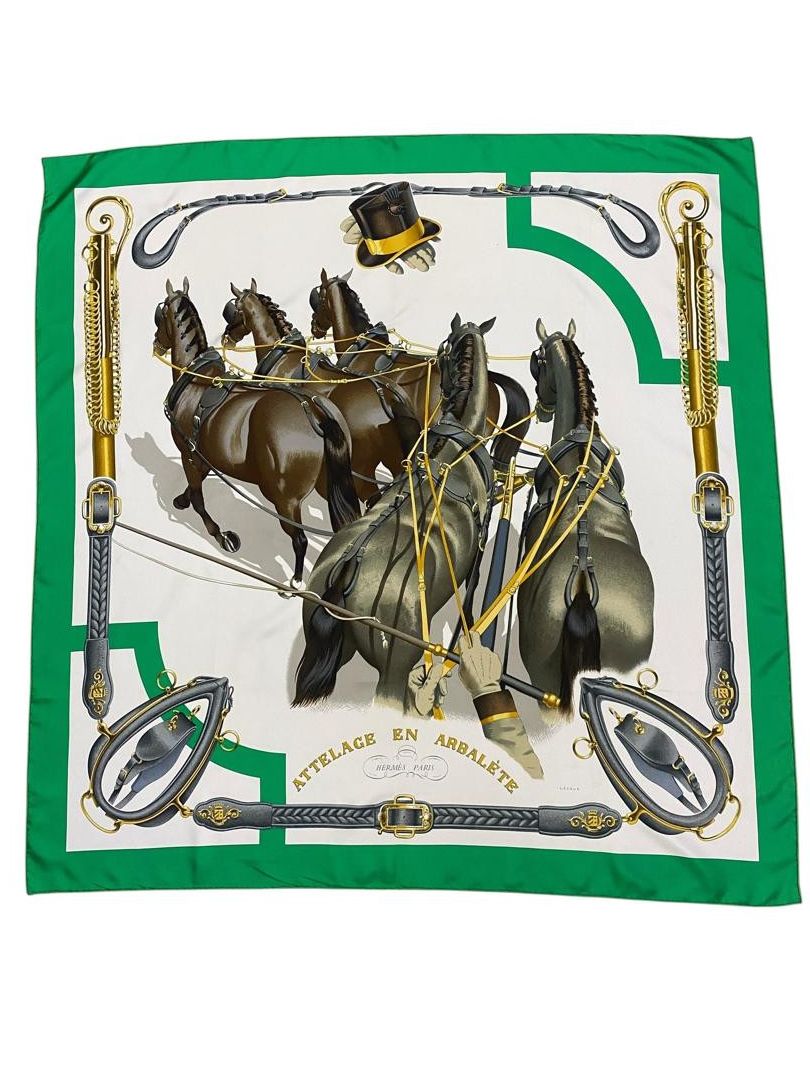 Hermes Hermes Silk Scarf By Created Phillipe Ledoux Hand Rolled Size ONE SIZE - 2 Thumbnail