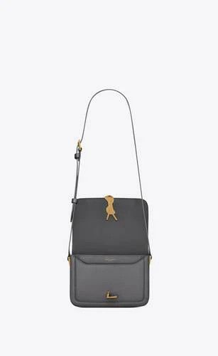 Saint Laurent Paris o1s1wg111024 Size: OS / Solferino Small Satchel Bag in Grey Size ONE SIZE - 5 Thumbnail