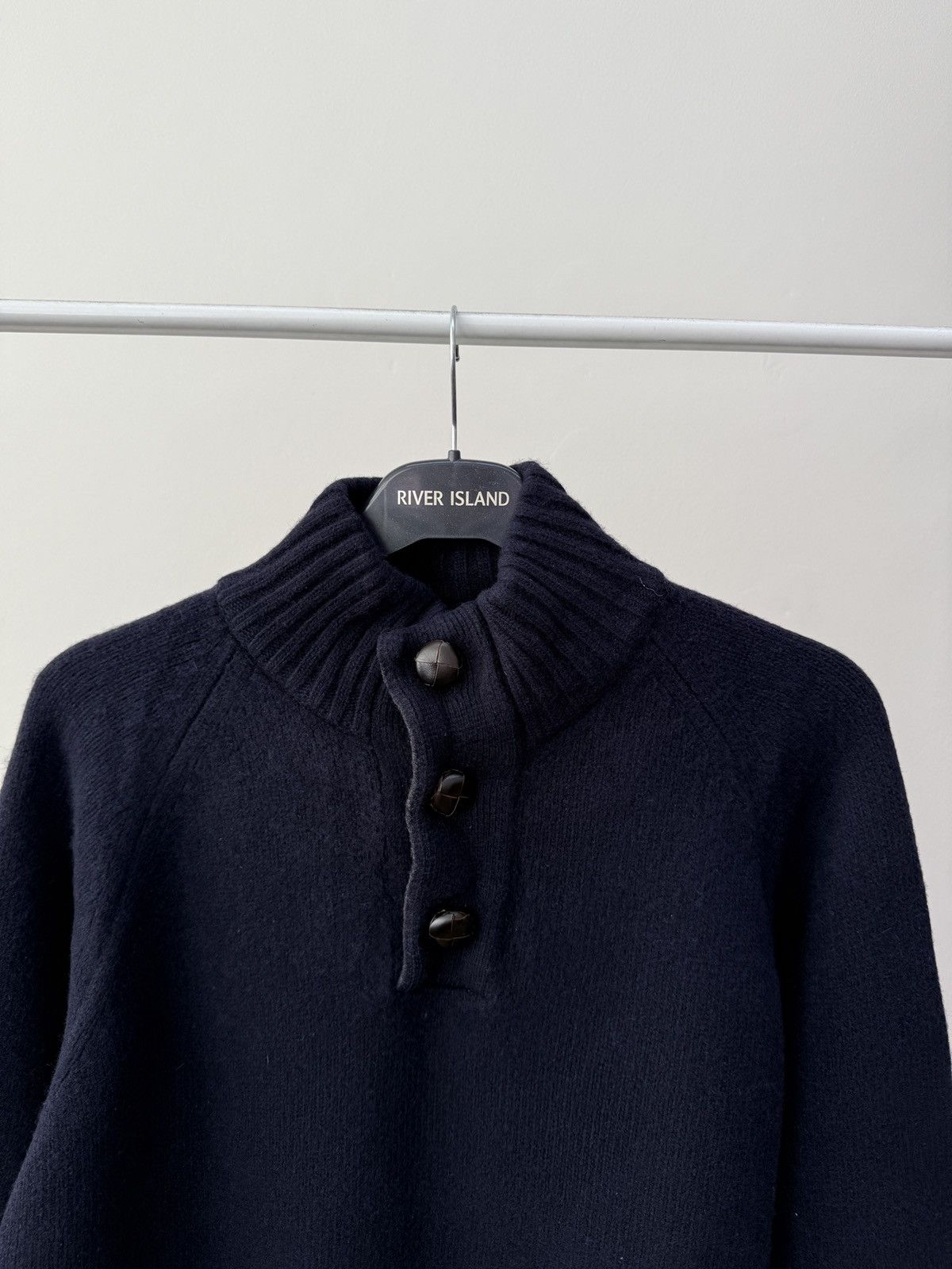 Barbour Vintage Barbour Men’s Wool Blend Button Neck Knit Sweater Size US L / EU 52-54 / 3 - 4 Thumbnail