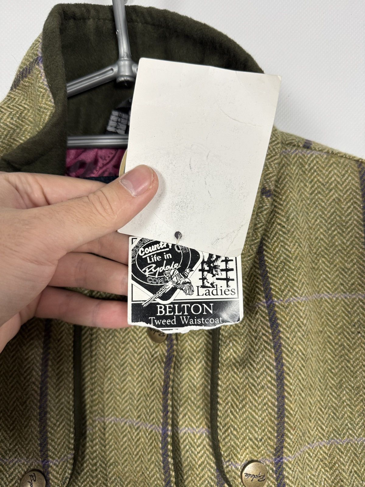 Vintage Rydale Country Clothing Zip Vest Wool Belton Tweed Waistcoat Size XL / US 12-14 / IT 48-50 - 8 Thumbnail