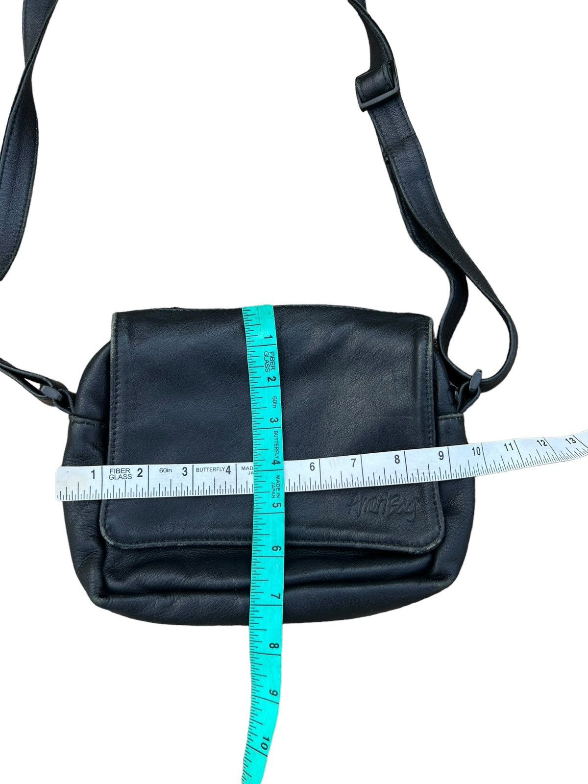 Leather Vintage AmeriBag Usa Patina Black Leather Bag Size ONE SIZE - 21 Thumbnail