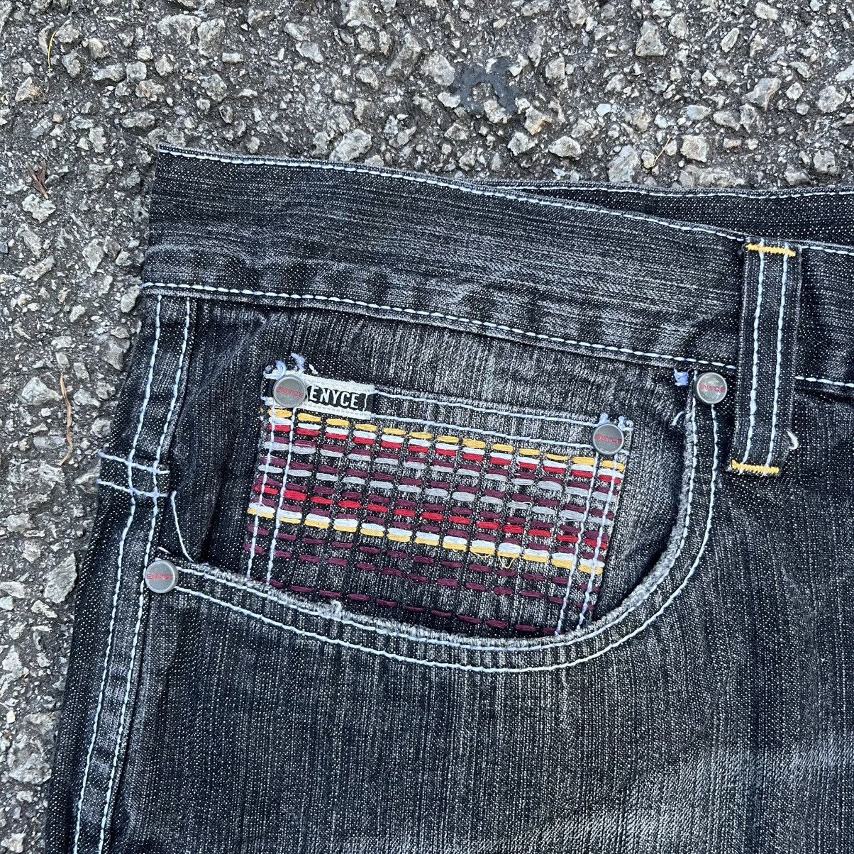 Enyce Y2K Baggy Jeans ENYCE Faded Black Denim Skater Southpole Size US 44 / EU 60 - 5 Thumbnail