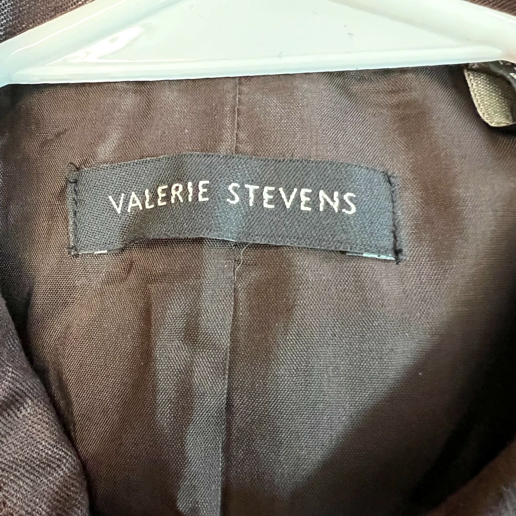 Vintage VINTAGE Valerie Stevens Womens Blazer Suit Jacket Long Sleeve Linen Brown Size 12 Size XL / US 12-14 / IT 48-50 - 6 Thumbnail