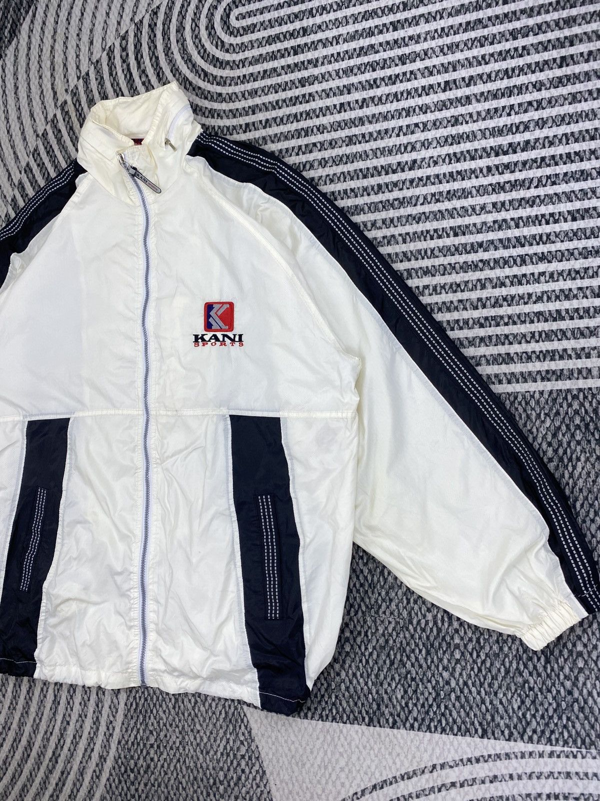 Karl Kani 🔥Vintage Karl Kani Sport Embroidereey Logo Zipper Jacket Size US XL / EU 56 / 4 - 4 Thumbnail
