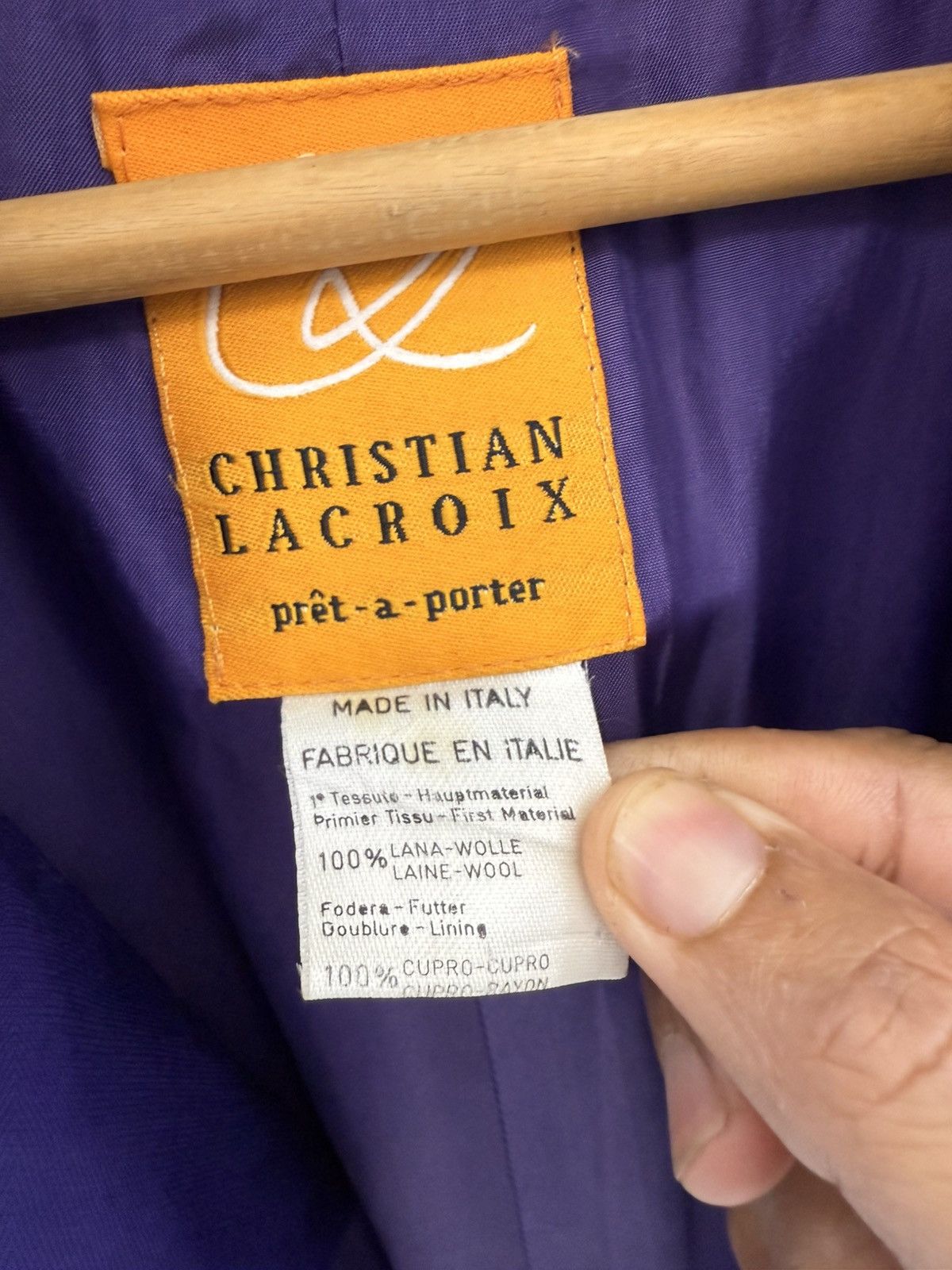Christian Lacroix Christian Lacroix ButtonLess Cropped Jacket Extra Longsleeve Size L / US 10 / IT 46 - 5 Thumbnail