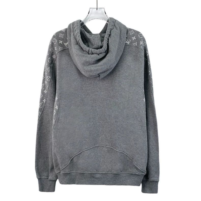 Louis Vuitton Louis Vuitton 22 grey logo print cotton hooded long sleeve Size US S / EU 44-46 / 1 - 2 Thumbnail